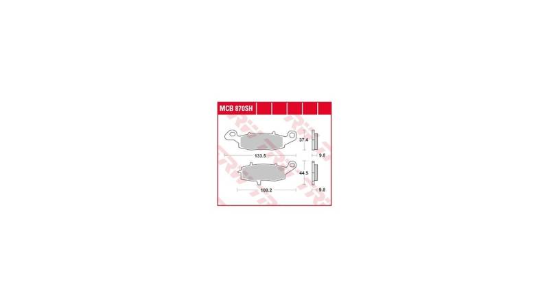 TRW Bremsbelag Typ SI Sintermetall mit ABE, Bremsbelag "MCB 870" Satz TRW Bremsbelag Typ SI Sintermetall mit ABE, Bremsbelag "MCB 870" Satz von Trw