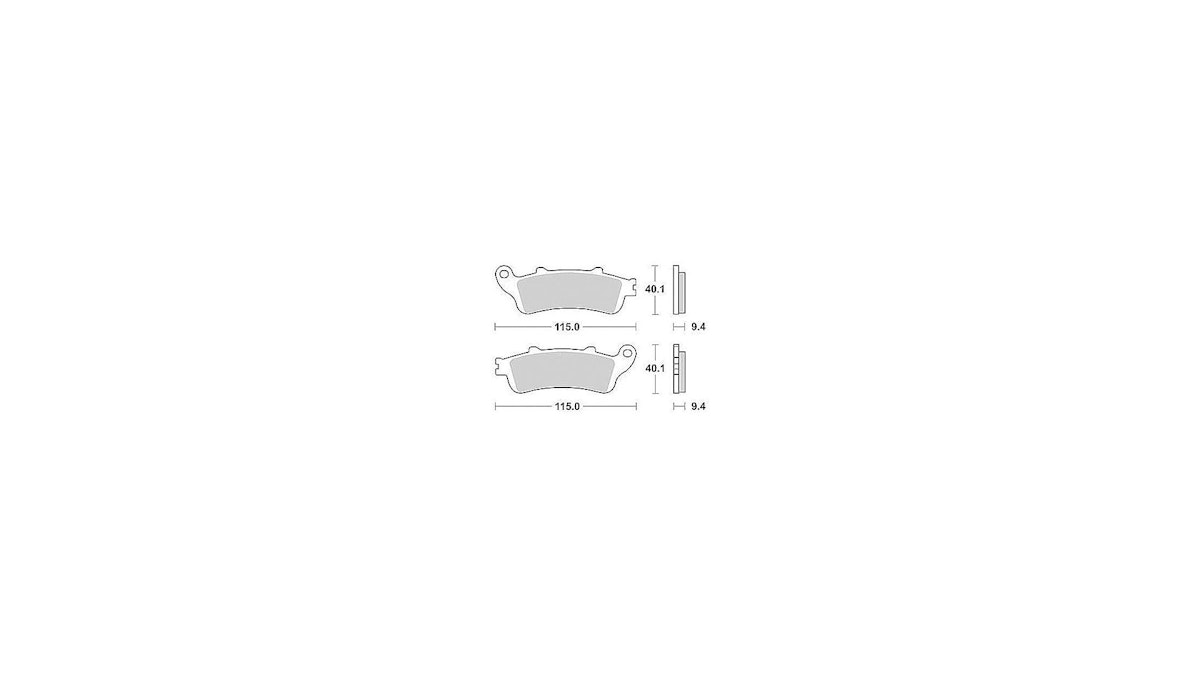 TRW Bremsbelag Typ SRM Sintermetall mit ABE, Bremsbelag "MCB 693" Satz von Trw