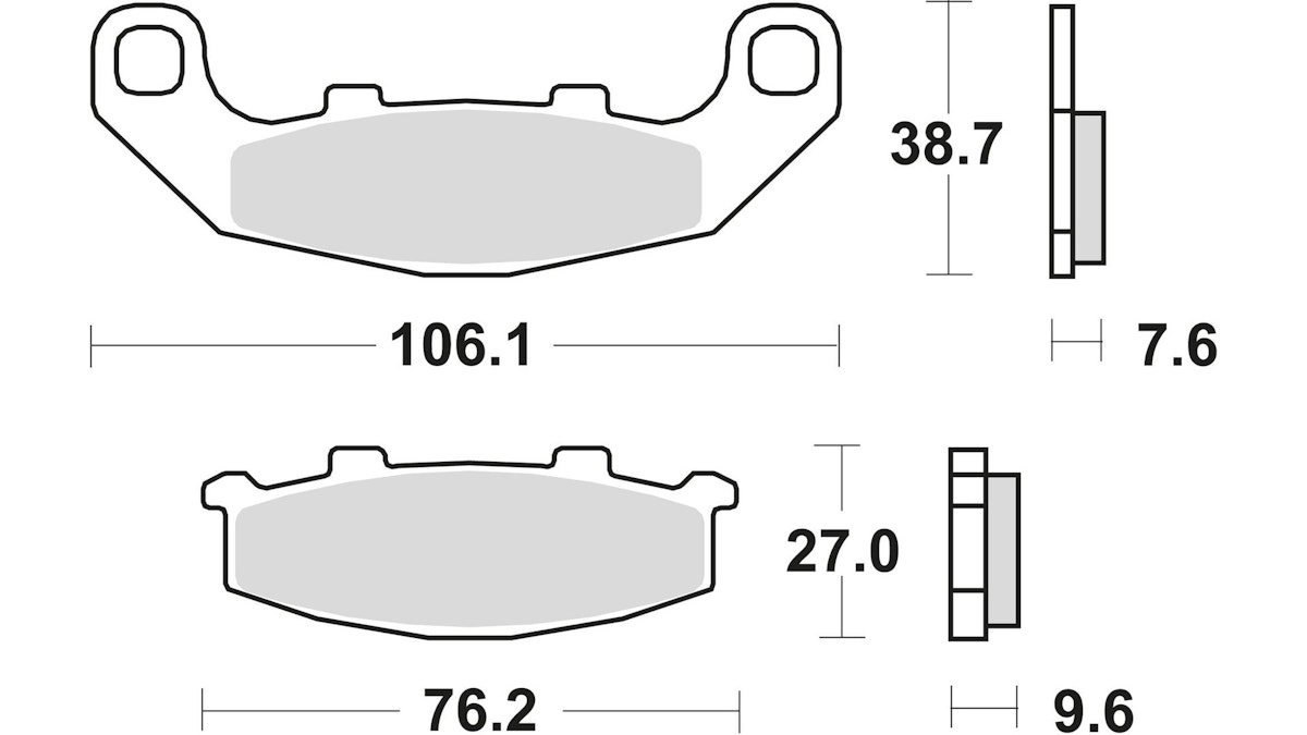 TRW Bremsbelag Typ SV Sintermetall mit ABE, Bremsbelag "MCB 586" Satz TRW Bremsbelag Typ SV Sintermetall mit ABE, Bremsbelag "MCB 586" Satz von Trw