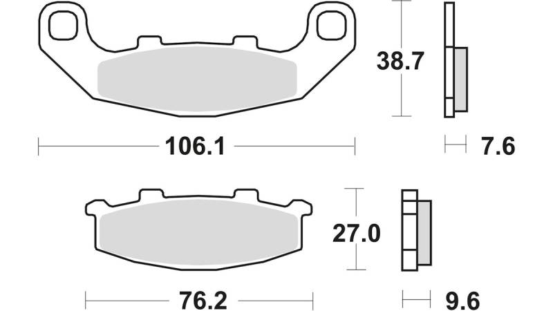 TRW Bremsbelag Typ SV Sintermetall mit ABE, Bremsbelag "MCB 586" Satz TRW Bremsbelag Typ SV Sintermetall mit ABE, Bremsbelag "MCB 586" Satz von Trw