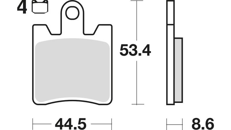 TRW Bremsbelag Typ SV Sintermetall mit ABE, Bremsbelag "MCB 706" Satz TRW Bremsbelag Typ SV Sintermetall mit ABE, Bremsbelag "MCB 706" Satz von Trw