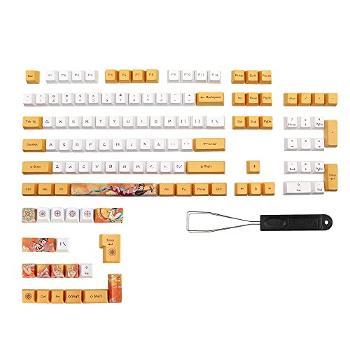 Tsadeer 124 Schlüssel Keycap Profile Pbt Dye Subbed Keycaps für MX Switchen Dz60 Gk61 Rk61 68 980 108 Key Cap von Tsadeer