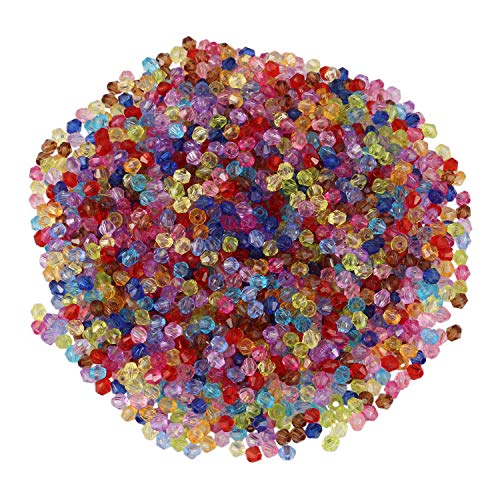 Tsadeer 2000 Mixed Bicone Acryl Winzige Perlen 4x4mm von Tsadeer