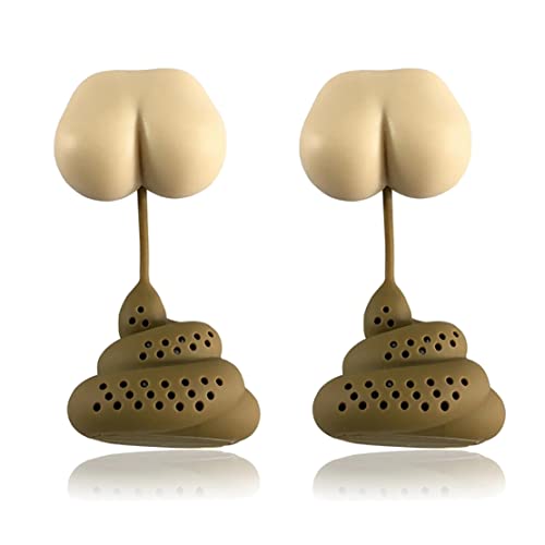 Tsadeer 2 Stück Wiederverwendbare Silikon Teesieb Eine Kackhaufenform Lustiger Kaffee Tee Filter Diffusor Sieb Zubehör A Tsadeer 2 Stück Wiederverwendbare Silikon Teesieb Eine Kackhaufenform Lustiger Kaffee Tee Filter Diffusor Sieb Zubehör A von Tsadeer
