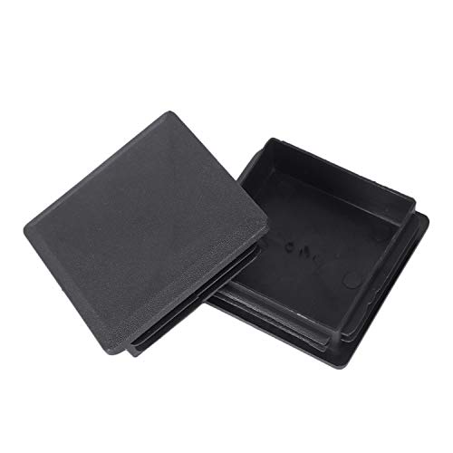 Tsadeer 80 mm x 80 mm quadratische Endkappen für Rohre Endstücke, 2 Stück von Tsadeer