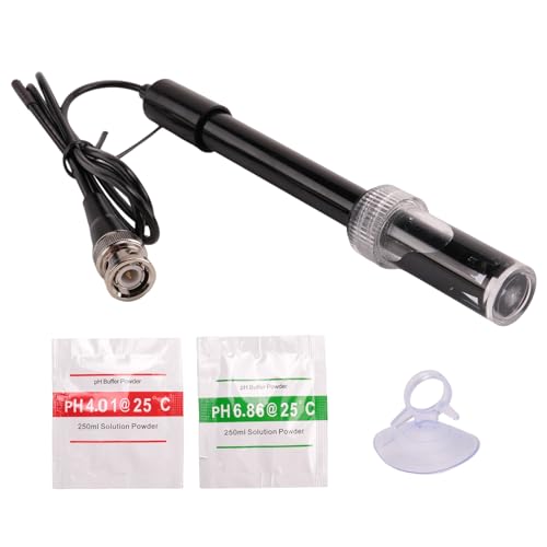 Tsadeer Ersatzsonde Ph Aquarium Elektrode für Hydrokultur-Labor Ph Meter Test Potenzial Stecker Bnc Q9 von Tsadeer