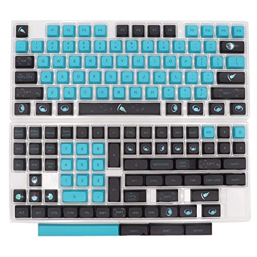 Tsadeer Jellyfish Theme Schriftart eine Sublimation von Farbstoff Thermal PBT Keycap für mechanische Tastatur USB Kabel 150 Keycaps von Tsadeer