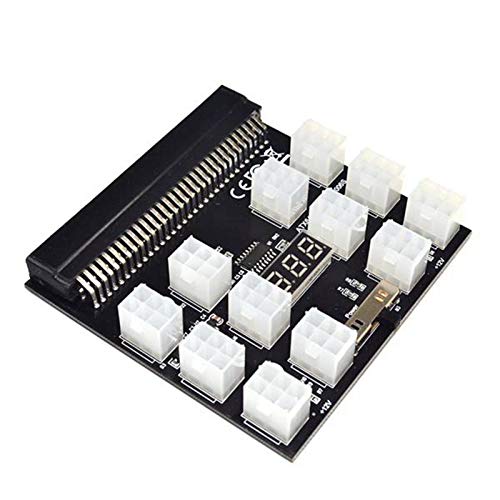 Tsadeer PCI-E Adapter 12X6Pin Power Breakout 12V für BTC Antminer Miner Mining Server PSU GPU Tsadeer PCI-E Adapter 12X6Pin Power Breakout 12V für BTC Antminer Miner Mining Server PSU GPU von Tsadeer