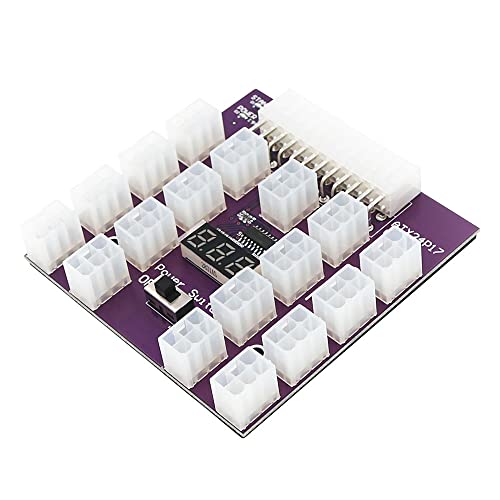 Tsadeer Upgrade-Version Entriegelungskarte ATX Netzteil mit 17 Stück ATX 6 Pin 12V 800W Netzstecker für ETH/BTC Mining Tsadeer Upgrade-Version Entriegelungskarte ATX Netzteil mit 17 Stück ATX 6 Pin 12V 800W Netzstecker für ETH/BTC Mining von Tsadeer