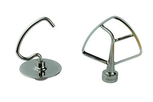 TschimmHook 2er SET "Teigtraum", Edelstahl Knethaken und TschimmBeat Edelstahl Flachrührer TschimmHook 2er SET "Teigtraum", Edelstahl Knethaken und TschimmBeat Edelstahl Flachrührer von TschimmHook