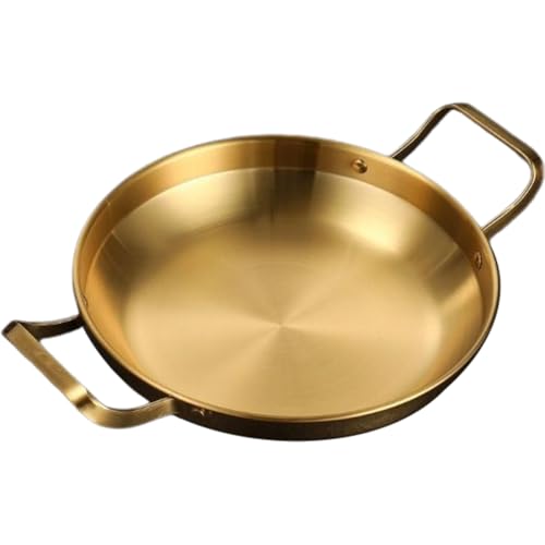 1pc Edelstahl Meeresfrüchte Reis Topf Paella Pfanne Picknick Snack Platten Topf Trockenen Töpfe Griff Für Home Küche Kochen von Tsffae