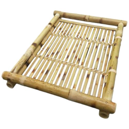 Japanische Küche Teller Sushi Bambus Geflochtenes Tablett Japanischer Stil Bambus Teetablett Rechteckiger Teeteller Bambusplatte Obstkorb Vintage Dekor von Tsffae