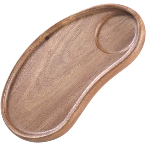 Kleines Tablett Aus Holz, Cashewnuss-förmiger Teeteller, Holz-Dessert-servierteller, Speiseteller, Servierbrett Für Untersetzer, Tee, Kaffee, Kuchen von Tsffae