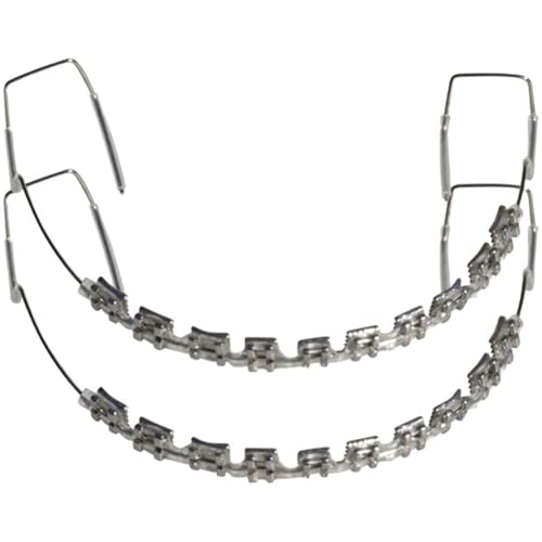 Tsffae 10 Bracket-typ, Transparenter Metall-Bracket-Haken, Temporäre Zahndekoration Metalldrähten Und Kieferorthopädischen Ligaturbändern, Zahndekorationen von Tsffae