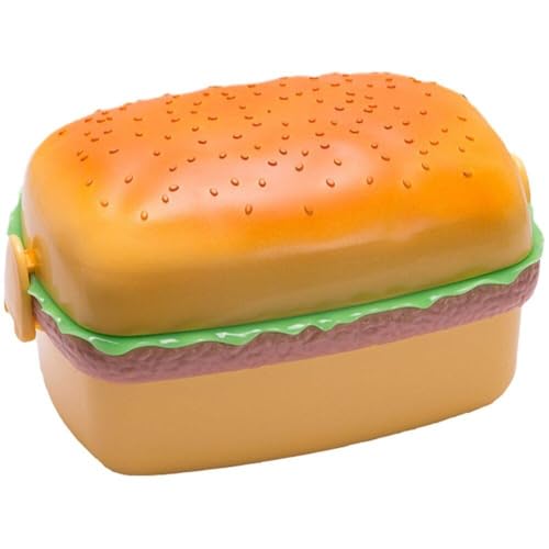 Tsffae Kinder Bento Box Cartoon Hamburger Lunchbox Niedliche Burger Bento Box Mini Lunchbox Kinder Schule Lebensmittelbehälter Geschirr Set Tsffae Kinder Bento Box Cartoon Hamburger Lunchbox Niedliche Burger Bento Box Mini Lunchbox Kinder Schule Lebensmittelbehälter Geschirr Set von Tsffae
