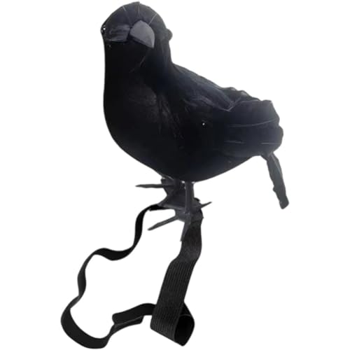 Tsffae Realistische Halloween-krähe, Federkrähenstatue Im Schultergurt-Stil, Halloween-Party-Dekoration, Vogel-Requisiten Für Den Außenbereich Zum Anziehen an Feiertagen Tsffae Realistische Halloween-krähe, Federkrähenstatue Im Schultergurt-Stil, Halloween-Party-Dekoration, Vogel-Requisiten Für Den Außenbereich Zum Anziehen an Feiertagen von Tsffae