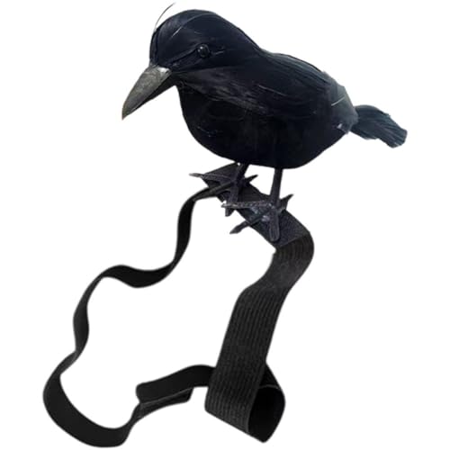 Tsffae Realistische Halloween-krähe, Federkrähenstatue Im Schultergurt-Stil, Halloween-Party-Dekoration, Vogel-Requisiten Für Den Außenbereich Zum Anziehen an Feiertagen Tsffae Realistische Halloween-krähe, Federkrähenstatue Im Schultergurt-Stil, Halloween-Party-Dekoration, Vogel-Requisiten Für Den Außenbereich Zum Anziehen an Feiertagen von Tsffae