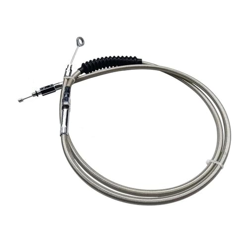 Bremsölschlauchleitung Motorrad 140/160/180 cm Für Sportster 1200 Für Iron 883 Geflochtenes Edelstahl-Kupplungskabel Für Super Für Low XL 883 XL1200 Motorradbremsleitung von Tsinesla