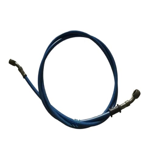 Bremsölschlauchleitung mit PVC-Ummantelung, roter Nylonkern, Bremskupplungsölschlauchleitung, 100 cm Länge, bunte Motorrad-Bremsleitung aus Edelstahl, geflochten von Tsinesla