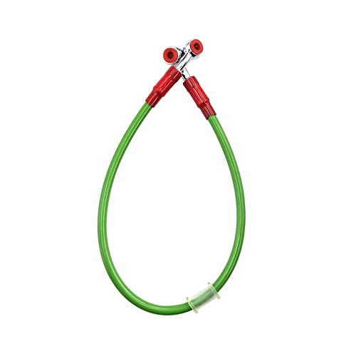 Motorrad-Bremsleitung, 50 cm, 60 cm, 65 cm, Universal-Motorrad-Dirtbike, geflochtene Bremsleitung aus Edelstahl, Kabel, Kupplungsölschläuche, Rohr, Bremsölschlauchleitung Motorrad-Bremsleitung, 50 cm, 60 cm, 65 cm, Universal-Motorrad-Dirtbike, geflochtene Bremsleitung aus Edelstahl, Kabel, Kupplungsölschläuche, Rohr, Bremsölschlauchleitung von Tsinesla