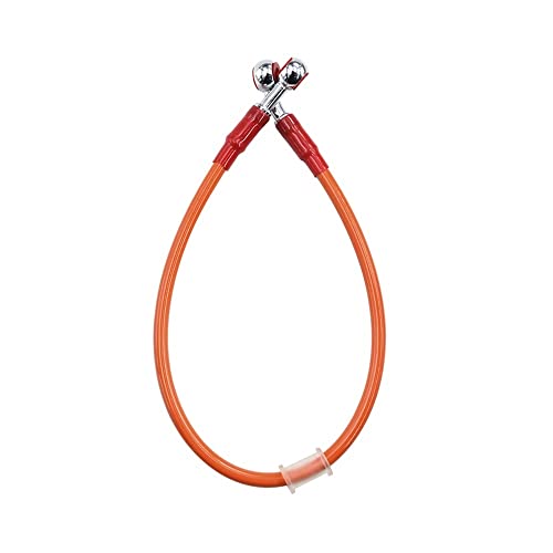Motorrad-Bremsleitung, 50 cm, 60 cm, 65 cm, Universal-Motorrad-Dirtbike, geflochtene Bremsleitung aus Edelstahl, Kabel, Kupplungsölschläuche, Rohr, Bremsölschlauchleitung Motorrad-Bremsleitung, 50 cm, 60 cm, 65 cm, Universal-Motorrad-Dirtbike, geflochtene Bremsleitung aus Edelstahl, Kabel, Kupplungsölschläuche, Rohr, Bremsölschlauchleitung von Tsinesla