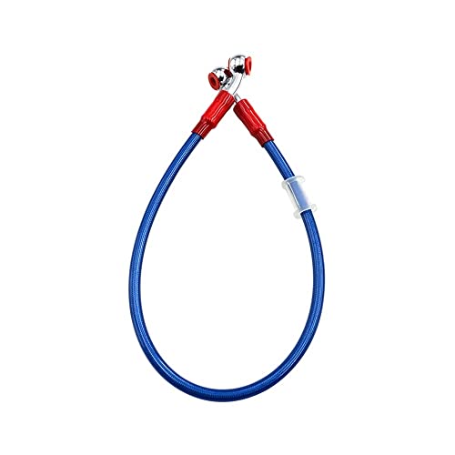 Motorrad-Bremsleitung, 50 cm, 60 cm, 65 cm, Universal-Motorrad-Dirtbike, geflochtene Bremsleitung aus Edelstahl, Kabel, Kupplungsölschläuche, Rohr, Bremsölschlauchleitung Motorrad-Bremsleitung, 50 cm, 60 cm, 65 cm, Universal-Motorrad-Dirtbike, geflochtene Bremsleitung aus Edelstahl, Kabel, Kupplungsölschläuche, Rohr, Bremsölschlauchleitung von Tsinesla