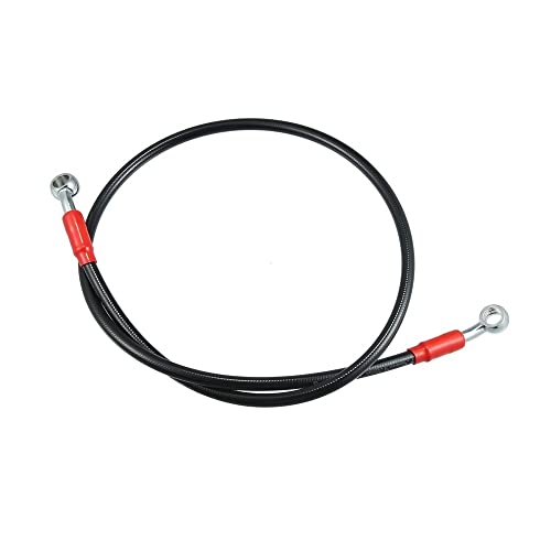 Motorrad-Bremsleitung 60 cm 90 cm 100 cm 120 cm Bremskraftstoffleitungsschlauch Für Motorrad-Roller, geflochtene Kupplungsölleitung, Edelstahlschlauch, Bremsölschlauchleitung von Tsinesla