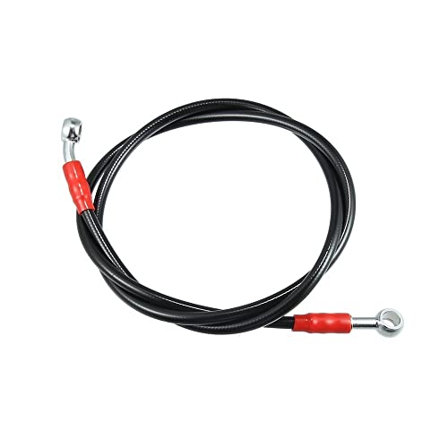 Motorrad-Bremsleitung 60 cm 90 cm 100 cm 120 cm Bremskraftstoffleitungsschlauch Für Motorrad-Roller, geflochtene Kupplungsölleitung, Edelstahlschlauch, Bremsölschlauchleitung von Tsinesla