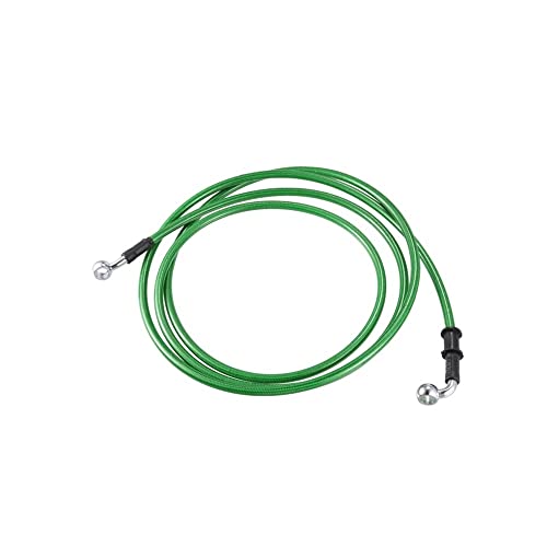 Motorrad-Bremsleitung 80 cm 100 cm 120 cm 150 cm 240 cm Motorrad-Hydraulikbremsleitung Ölschlauch-Rohrverschraubung AN3 M10 28° 90° Edelstahl-Bremsölschlauchleitung von Tsinesla