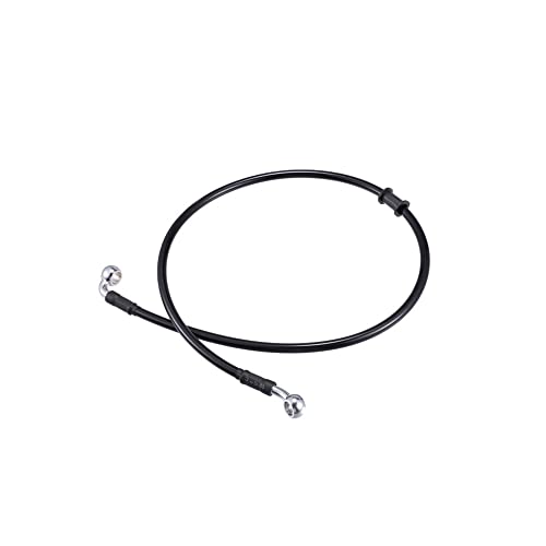 Motorrad-Bremsleitung 80 cm 100 cm 120 cm 150 cm 240 cm Motorrad-Hydraulikbremsleitung Ölschlauch-Rohrverschraubung AN3 M10 28° 90° Edelstahl-Bremsölschlauchleitung von Tsinesla