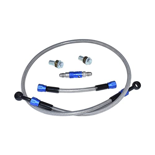 Motorrad-Bremsleitung Universal-Motorrad AN3 3AN Bremsflüssigkeit Schnellentfernen Abdeckung Demontage Ersetzen Bremsleitung Trennarmatur Edelstahl Bremsölschlauchleitung von Tsinesla
