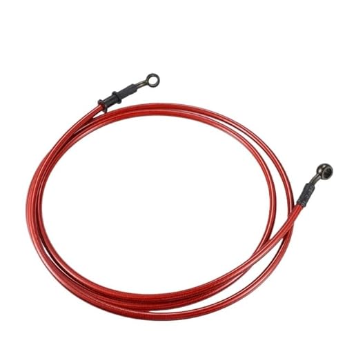 Motorradschläuche 210/220/230/240cm M10 Hydraulische Bremsleitung Ölschlauch Rohrverschraubung 28° Edelstahl Für Motorrad Motorradbremsleitung von Tsinesla