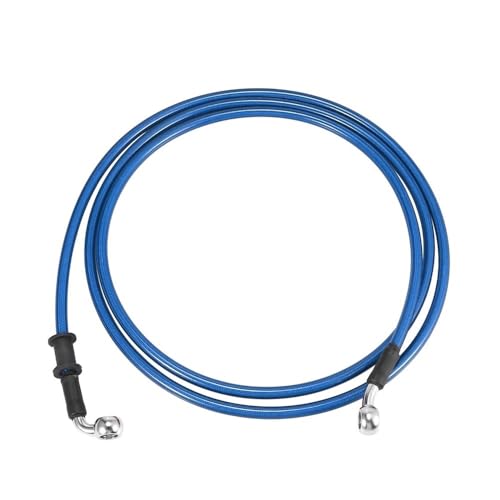 Motorradschläuche Blauer hydraulisch verstärkter Edelstahl-Geflechtschlauch Universal-Motorradbremskupplungsölschlauchleitungsrohr Motorradbremsleitung von Tsinesla