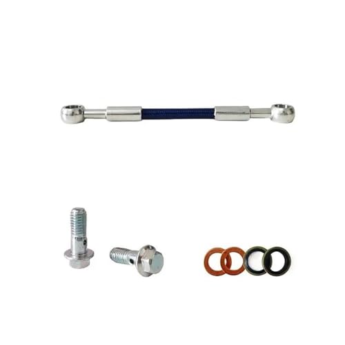 Motorradschläuche Hydraulisches Kupplungsrohr Öl DOT Fluid Pipe Line Edelstahl-Geflechtschlauch Banjo Motorrad-Bremsschlauch Geflochten 300-5000 mm Motorrad-Bremsleitung von Tsinesla