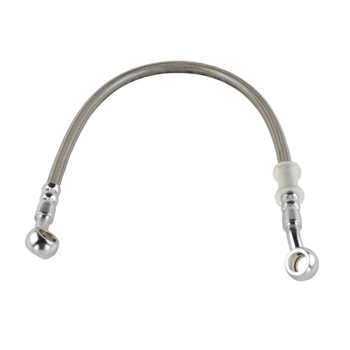 Motorradschläuche Motorrad-Bremsölschlauch Bremsleitung Universal-Bremsölschlauchleitung Motorrad Edelstahl-Geflechtrohrleitung 39 cm-140 cm Motorrad-Bremsleitung von Tsinesla