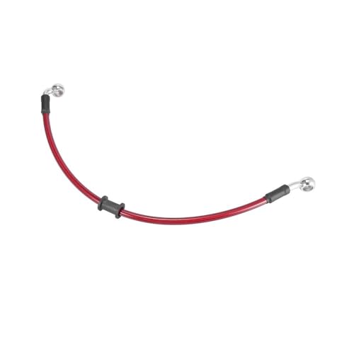 Motorradschläuche Roter hydraulisch verstärkter Edelstahl-Geflechtschlauch Motorradbremskupplungsölschlauchleitungsrohr Universal-Motorradbremsleitung von Tsinesla