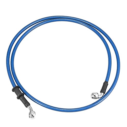 Motorradschläuche Universal 40 cm Motorradbremskupplungsölschlauchleitungsrohr Blau Hydraulisch verstärkter Edelstahlgeflechtschlauch Motorradbremsleitung Motorradschläuche Universal 40 cm Motorradbremskupplungsölschlauchleitungsrohr Blau Hydraulisch verstärkter Edelstahlgeflechtschlauch Motorradbremsleitung von Tsinesla