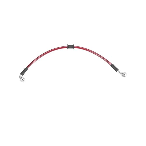 Motorradschläuche Universal 40 cm hydraulisch verstärkter Edelstahl-Geflechtschlauch Motorradbremskupplungsölschlauchleitungsrohr Rote Motorradbremsleitung von Tsinesla