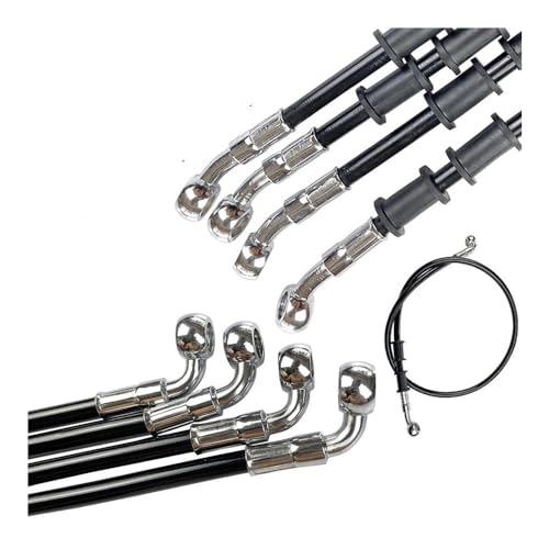 Motorradschläuche Verstärkter Edelstahl-Bremskupplungs-DOT-geflochtener Bremsschlauch Motorrad-Rennrad Pitbike Straßenrad ATV-Ölleitung Motorrad-Bremsleitung Motorradschläuche Verstärkter Edelstahl-Bremskupplungs-DOT-geflochtener Bremsschlauch Motorrad-Rennrad Pitbike Straßenrad ATV-Ölleitung Motorrad-Bremsleitung von Tsinesla