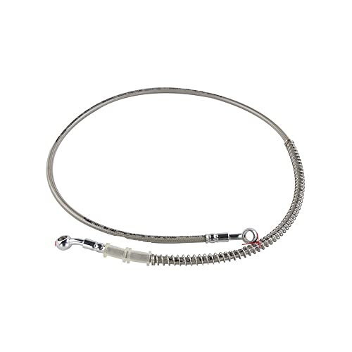 Universal Motorrad Edelstahl Geflochtene Pipeline Latiguillo Freno Moto 39cm-140cm Motorrad Brems Öl Schlauch Bremsleitung Brems kabel von Tsinesla