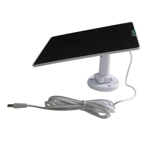 5 W ETFE-Solar-Panel 5 V Micro-USB/USB-C für Ring Eufy Blink REOLINK Türklingel Kameras – Outdoor-Lader (White-DC) von Tsinhu