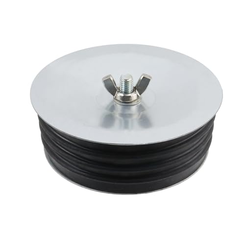 Tsnamay 12,7 cm schwarze Gummidichtung, Stopper, Abwasserdichtung mit Flügelmutter, geeignet für Rohre oder Pools, langlebig und auslaufsicher, 1 Stück von Tsnamay