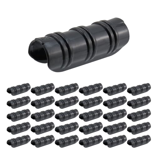 Tsnamay Schwarze ABS-Folien-Befestigungsklammer, aufrollbarer Vorhangclip (verlängert und verdickt, 22 Rohre, 10,2 cm) zur Befestigung von Gewächshaus- oder Gewächshausfolie, langlebiges ABS-Material von Tsnamay