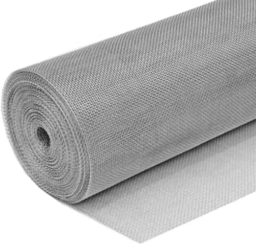 HSF Fliegengitters 304 Edelstahl-Drahtgewebe-Maschendraht-Rolle, Metallfliegengitter for Windows-Masche, schneidbare insektensichere Masche für Fenster und Türen (Size : 0.8x5m) von TsoLay