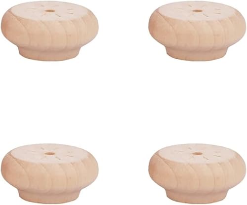 HSF Möbelfüße 4 Stück Möbelbeine, Holztischbeine for Sofa, Tisch, Stuhl, Schrank, Ersatzbeine Ersatz Stützfüße Beine für Möbel (Color : 4pcs, Size : 2cm) von TsoLAY