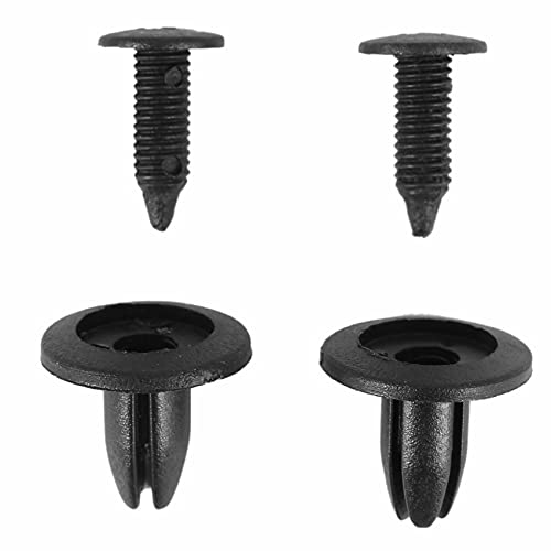 TsoLay 100 Stueck Auto Typ Plastik Fastener Nieten Schwarz 15 X 13 X 6 Mm von TsoLay