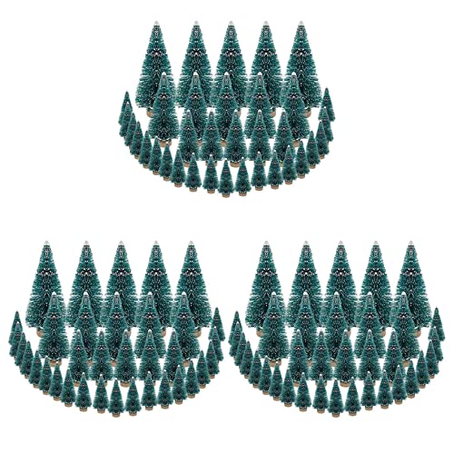 TsoLay 105 Stücke Miniatur Weihnachts Künstliche Schnee Frost Bäume Kiefern für Weihnachten DIY Craft Party Dekoration (4 Größe) von TsoLay