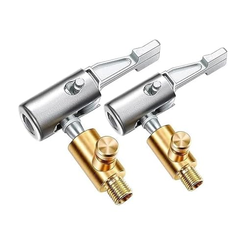 TsoLay 2-Teiliger Reifenfüller mit Feststellbarem Luftfutter, Metall-Luftfutter mit Luftablassventil, 8-Mm-Standard-Reifenventilgewinde, Langlebig, Einfach zu Bedienen TsoLay 2-Teiliger Reifenfüller mit Feststellbarem Luftfutter, Metall-Luftfutter mit Luftablassventil, 8-Mm-Standard-Reifenventilgewinde, Langlebig, Einfach zu Bedienen von TsoLay