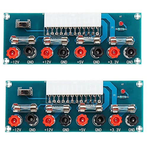 TsoLay 2 x 24-polige ATX-Bankplatine, Computer-Netzteil, Breakout-Adaptermodul von TsoLay