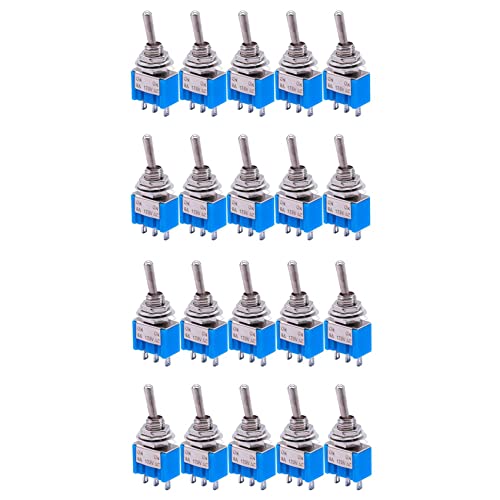 TsoLay 20 Stücke SPDT Mini Kippschalter 3-Pin 2 Position Auf/Auf Miniatur Kippschalter 6A 125V AC Kippschalter -102 TsoLay 20 Stücke SPDT Mini Kippschalter 3-Pin 2 Position Auf/Auf Miniatur Kippschalter 6A 125V AC Kippschalter -102 von TsoLay